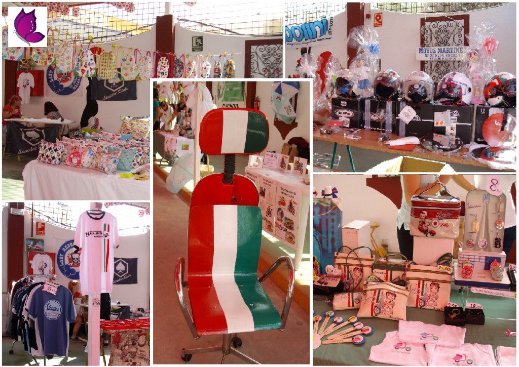 Algunos stand con productos vesperos