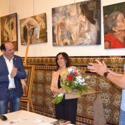 Pepa Miranda inaugura su exposición “Sentimientos” en el Circulo Lucentino