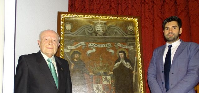 La casa Museo de la Virgen de Araceli ha acogido la presentación de un lienzo único de Santiago Apostol y Santa Teresa de Jesús