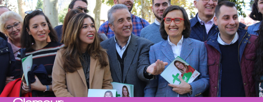 Visita a Lucena de Rosa Aguilar, candidata al Parlamento Andaluz por el PSOE