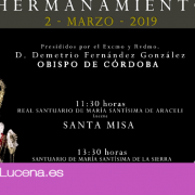 La Virgen de Araceli de Lucena y la Virgen de la Sierra de Cabra se hermanarán el próximo 2 de Marzo