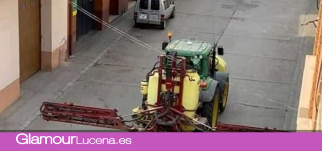 Agricultores participarán con sus tractores en la desinfección de las calles de Lucena