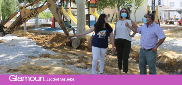 El Ayuntamiento de Lucena continúa con las obras de mejora en el entorno del río Genil a su paso por Jauja