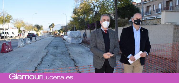 Las obras de saneamiento de Lucena Oeste avanzan a buen ritmo subsanando problemas de alcantarillado y posibles inundaciones
