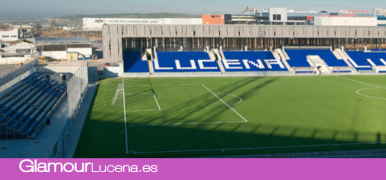 El Ayuntamiento ultima la puesta a punto del estadio ante el duelo de Copa del Rey entre el Ciudad de Lucena y el Sevilla FC