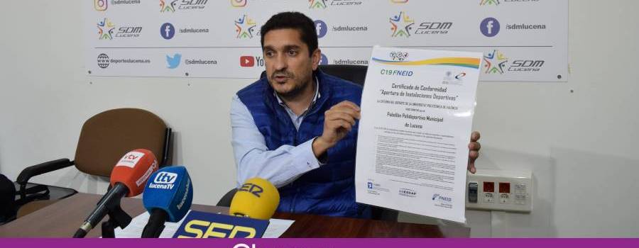 El Pabellón de Deportes y la Ciudad Deportiva cuenta ya con el Certificado de Espacio seguro frente al COVID