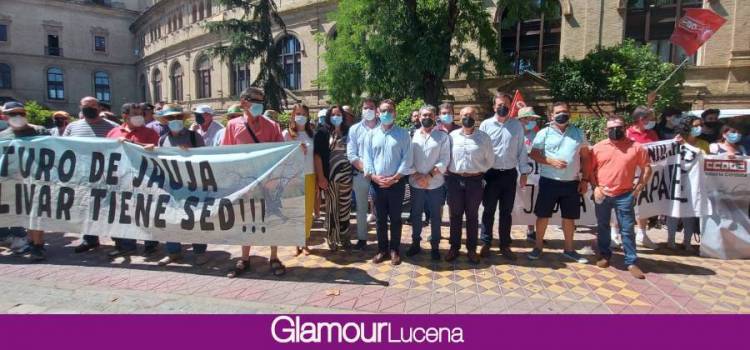 La Comunidad de Regantes de Jauja se manifiesta con el apoyo del Ayuntamiento de Lucena ante la Confederación Hidrográfica del Guadalquivir