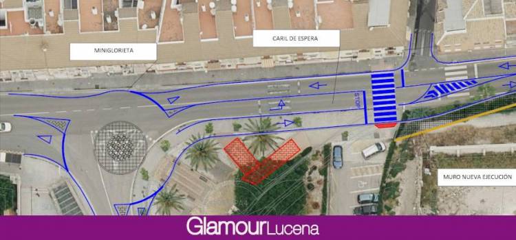 El Ayuntamiento de Lucena saca a licitación las obras de reordenación del tráfico en el cruce de la carretera del Santuario por 85.500 euros