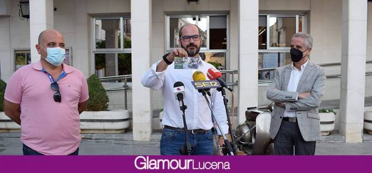 Javi Pino, ganador de la vespa sidecar sorteada por el Vespa Club Lucena