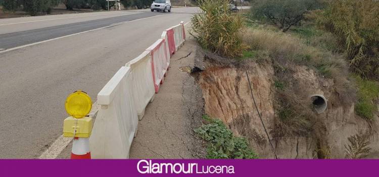La Junta pide al Ayuntamiento de Lucena que repare los daños causados por el derrumbe de un colector de aguas en la A-318