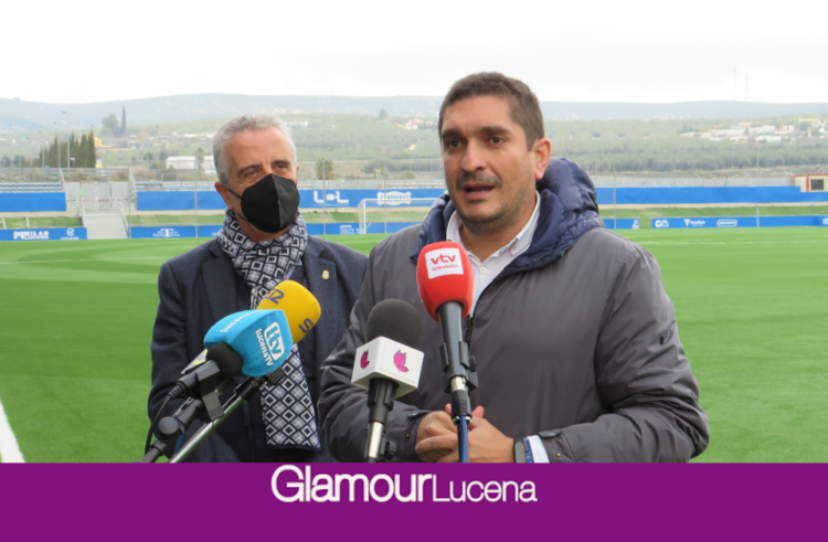 El Estadio de Fútbol Ciudad de Lucena estrena nuevo césped
