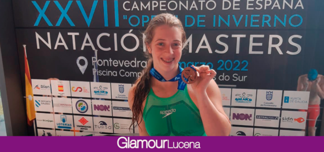 Medalla de bronce para Elia Mª Cuenca en el XXVII Campeonato de España Open de Invierno Natación Masters