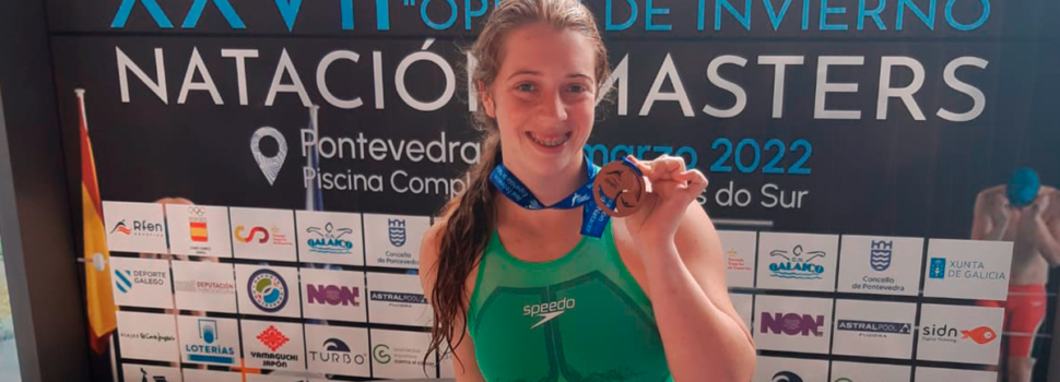 Medalla de bronce para Elia Mª Cuenca en el XXVII Campeonato de España Open de Invierno Natación Masters