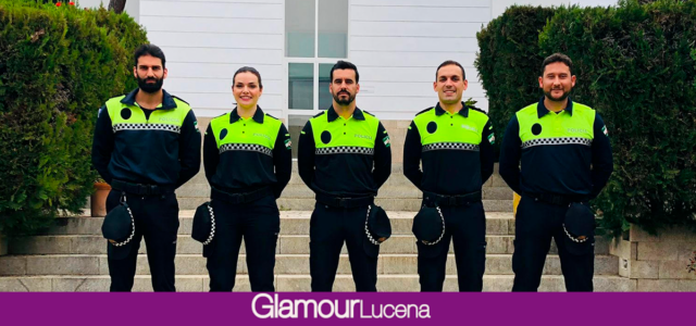 La Policía Local de Lucena se refuerza con 5 nuevos agentes en prácticas