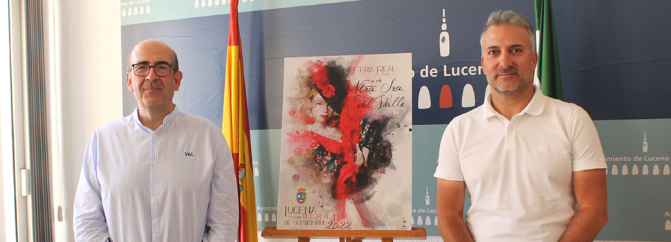 Rafael Muñoz firma el cartel anunciador de la Feria del Valle 2022