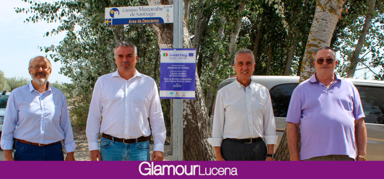 La Diputación instala en Lucena un área de descanso para los peregrinos del Camino Mozárabe
