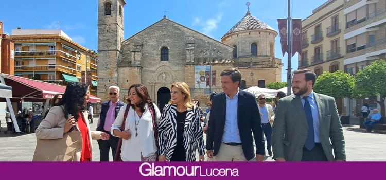 Carolina España asegura que Aurelio Fernández traerá a Lucena el “cambio” de Juanma Moreno en Andalucía