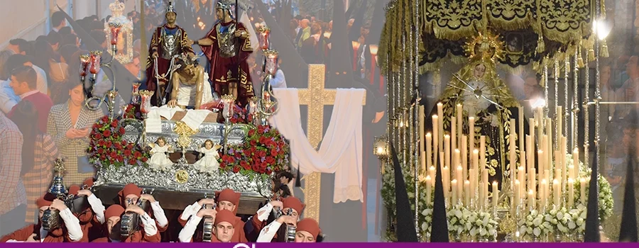 Procesión del Stmo. Cristo de la Humillación y María Stma. de los Dolores Servitas, imágenes del Martes Santo