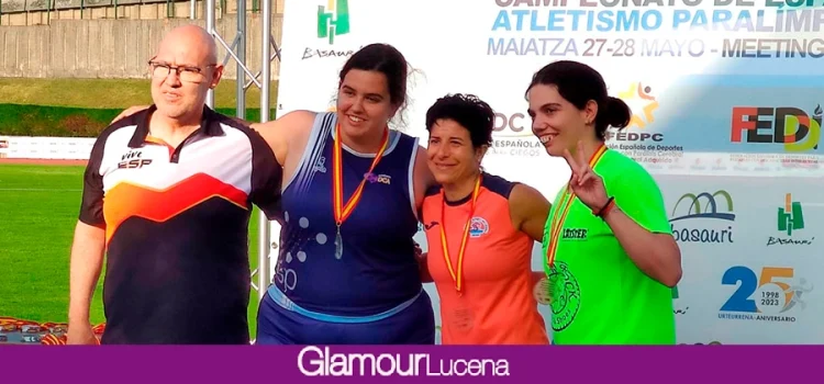 La atleta lucentina Maria del Carmen Pino consigue muy buenos resultados en el Campeonato de España de Atletismo Adaptado de Clubes