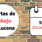 INFO: Ofertas de trabajo para la semana del 5 de Diciembre en Lucena