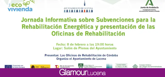 El Ayuntamiento de Lucena convoca una jornada informativa sobre las ayudas  para rehabilitación de viviendas