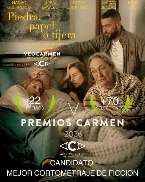 cartel piedra papel o tijera cortometraje