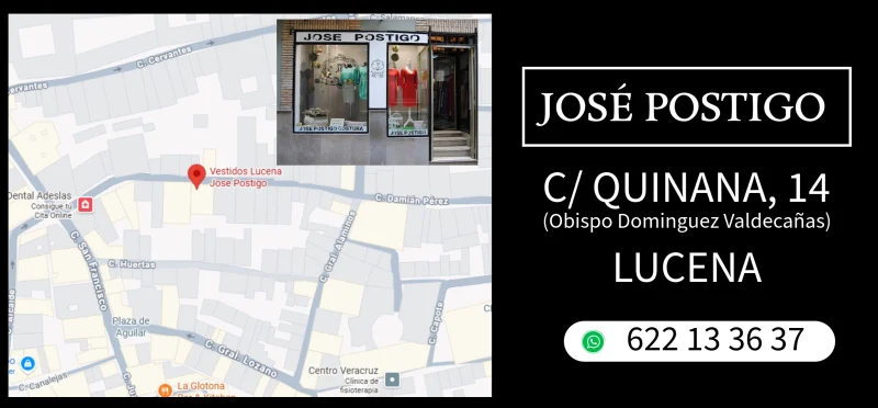 TIENDA VESTIDOS JOSE POSTIGO UBICACIÓN