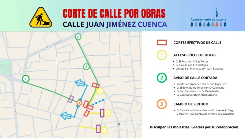 CORTE DE CALLE POR OBRAS - CALLE JUAN JIMÉNEZ CUENCA copia
