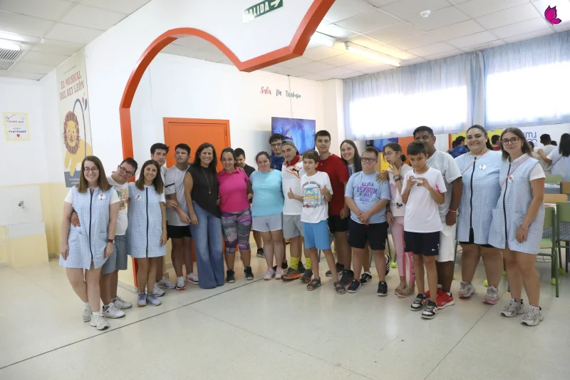 Niños y monitores participan en actividades de la Ludoteca de Verano de Necesidades Educativas Específicas de Lucena