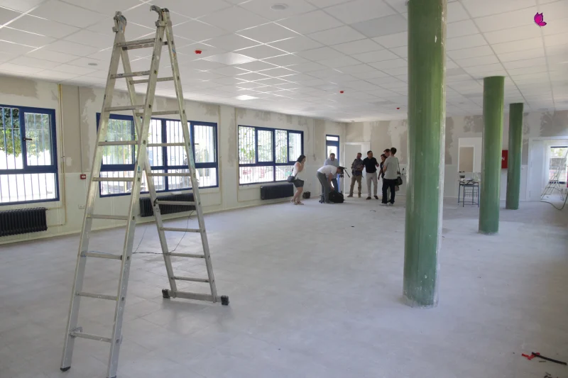 Interior del nuevo comedor escolar del CEIP Antonio Machado, Lucena