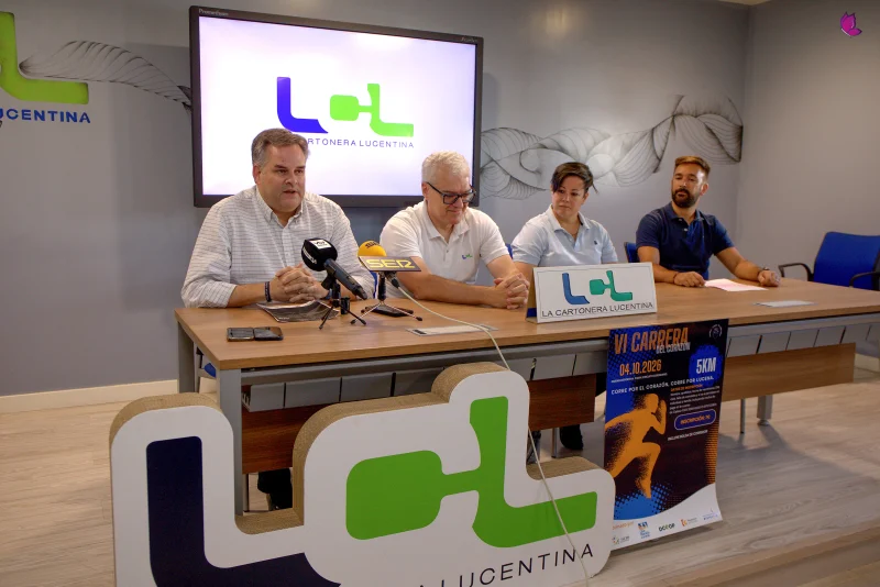 Presentación de la VI Carrera del Corazón de Lucena en La Cartonera Lucentina