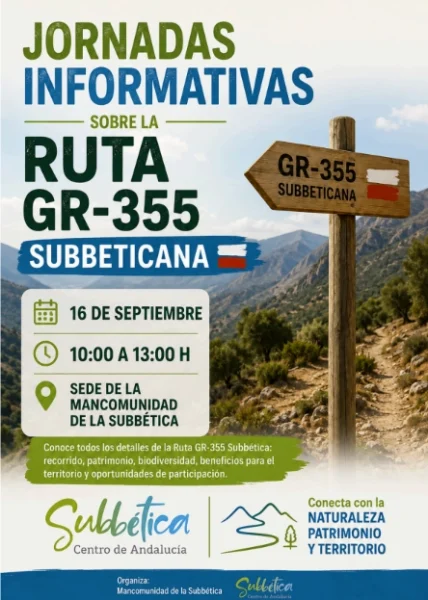cartel jornada formativa ruta subbeticana